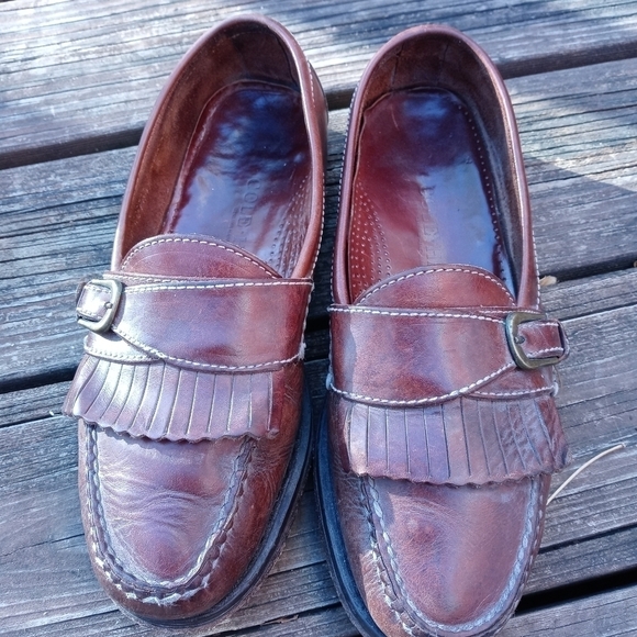 Cole Haan Mens Pinch 03516 Size 9 D Brown  Leather Slip On Kiltie Loafe… main image 5